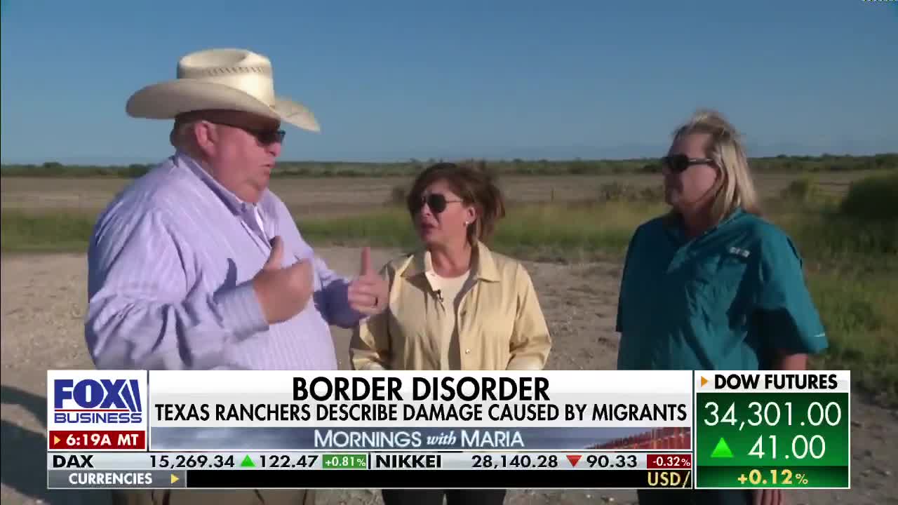 Maria Bartiromo interviews Kinney County TX Ranchers near Southern Border