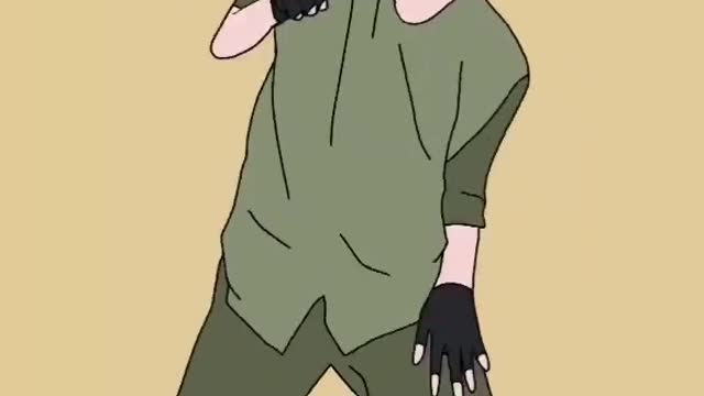 Naruto tik tok dance animation