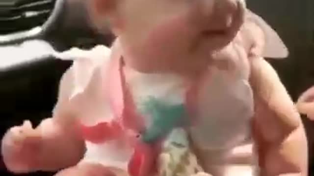 Cute baby dancing salsa