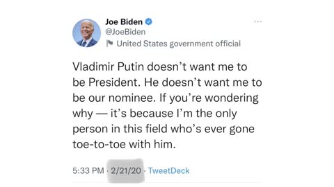 FLASHBACK: President Biden sent this Tweet 2 years ago today.