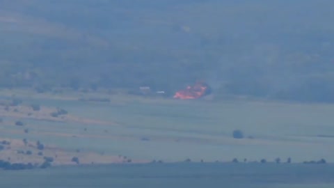 russian helicopter shot down ! by Ukraine with manpads near Donbas