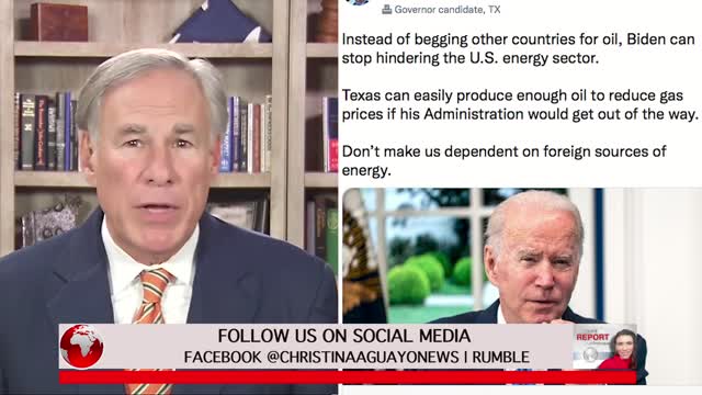 Governor Greg Abbott Slams Biden Over Record High Gas Prices