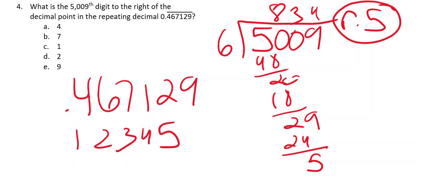 Finding the Nth Digit