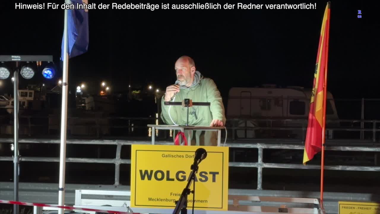 Wolgast - Stefan - Eröffnung der Kundgebung 25-10-2022