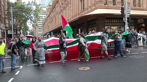 COMMIE LEFTIES at SYDNEY PALESTINE PROTEST 2024STINE PROTEST