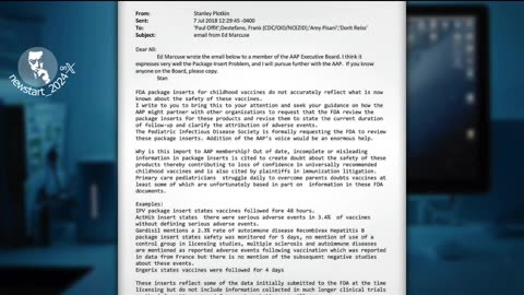 MMR vaccine packet of VIS used to literally say brain damage as a potential harm