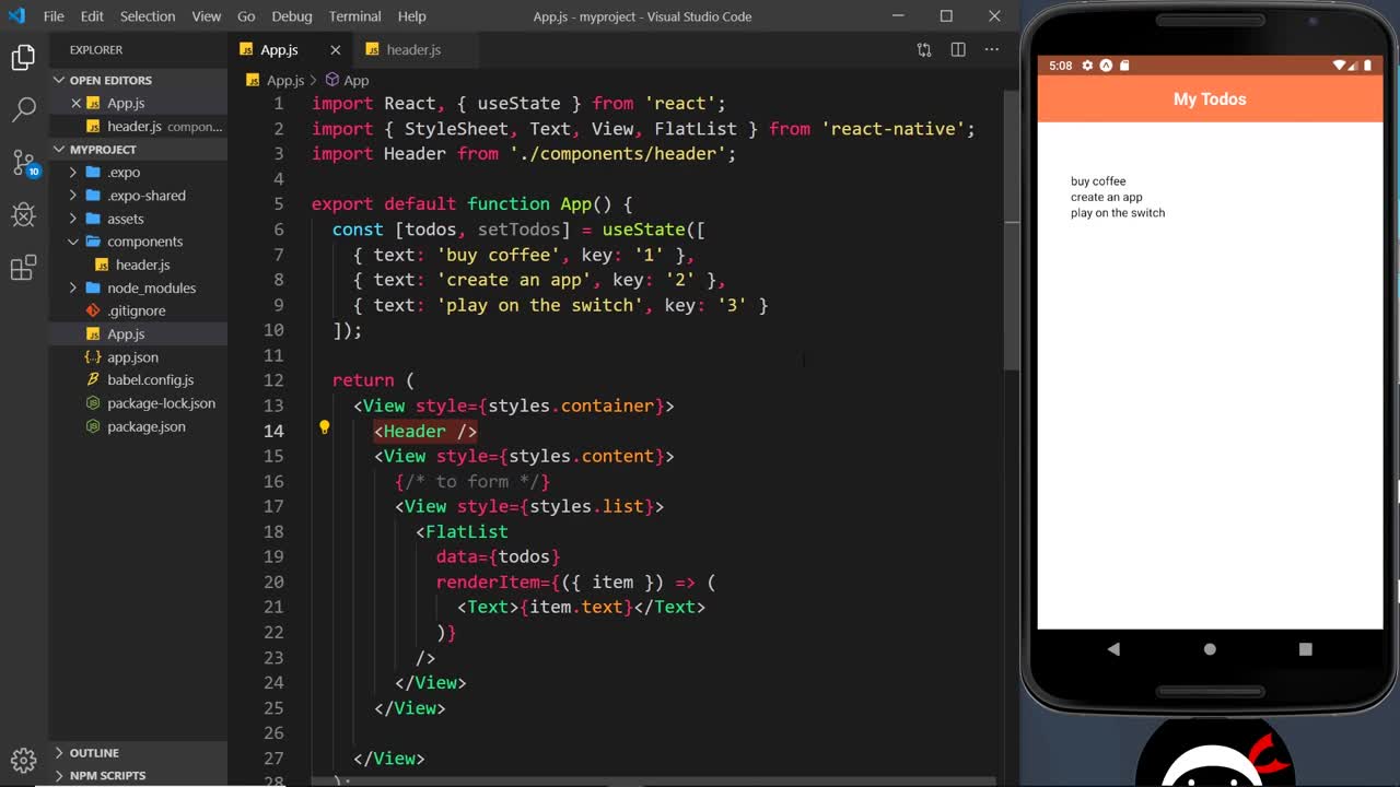 React Native Tutorial #9