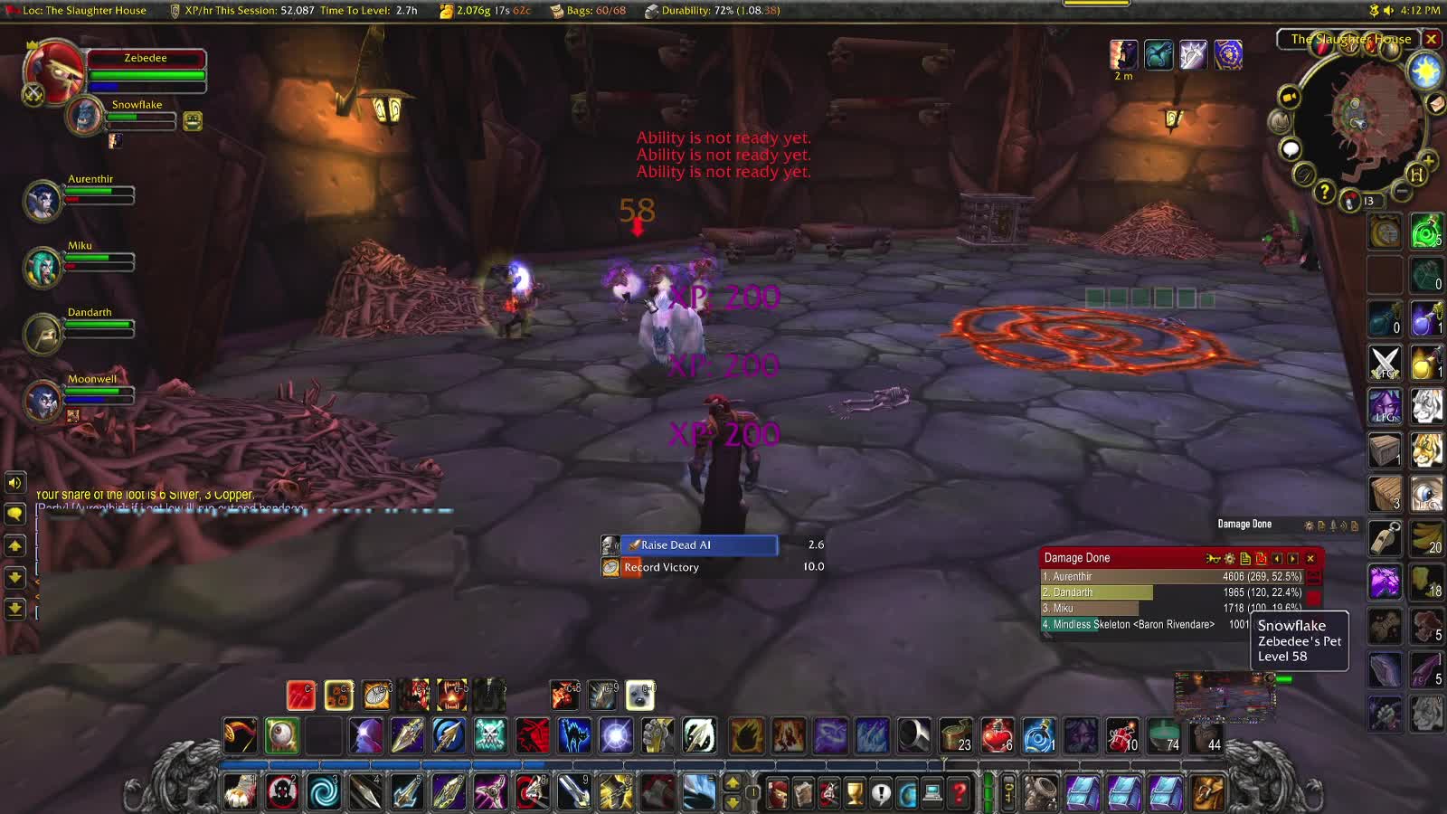 World of Warcraft Classic Hunter Dealing with Stratholme Undead