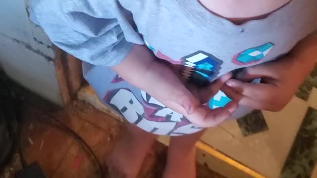 My son and here's mogwai