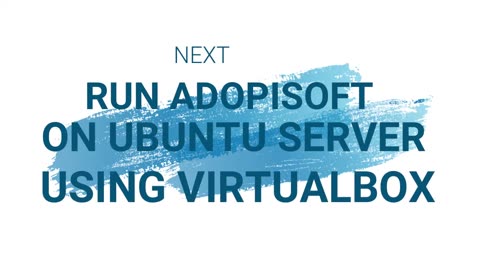 UBUNTU SERVER ON VM FOR ADOPISOFT