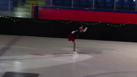 Hazels's ice skating solo.