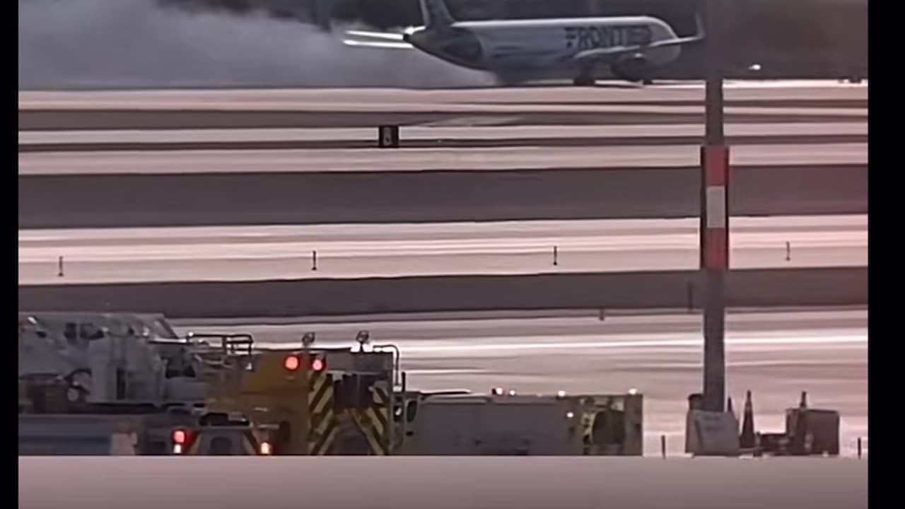 Breaking News October 05,2024 Jet appears to catch fire while landing at las Vegas airport