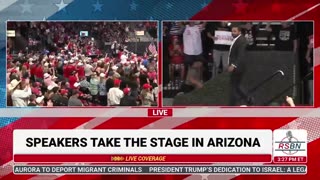 Kash takes the stage at Trump campaign rally in Arizona