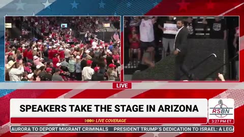 Kash takes the stage at Trump campaign rally in Arizona