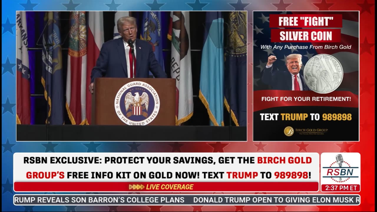 8.26.24 Pres DJT addresses Nat Guard Conference