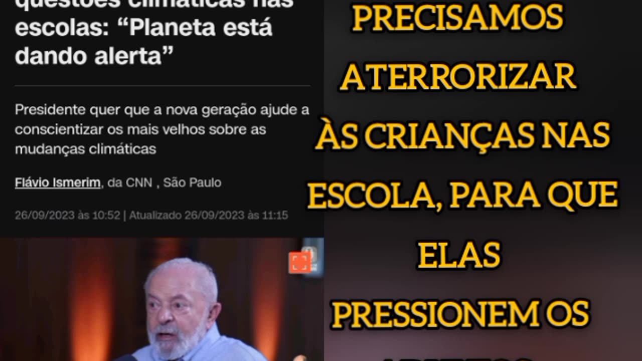 Terrorismo climático: Precisamos aterrorizar às crianças nas escolas para elas pressionarem os adultos