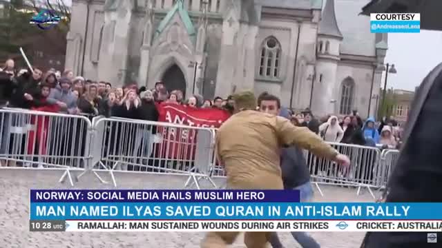 Norway- Social Media Hails Muslim Hero - Indus News