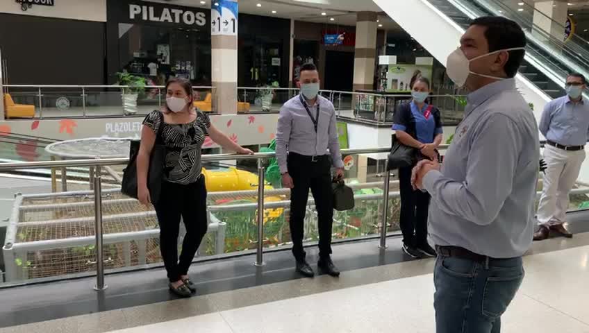 Este lunes arrancó reapertura gradual en centros comerciales de Bucaramanga y el área