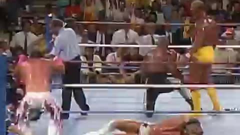 Hulk Hogan/Brutus Beefcake vs Randy Savage/Zeus