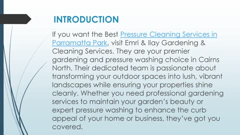 Best Pressure Cleaning Services in Parramatta Park