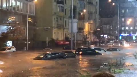 Cars are floating