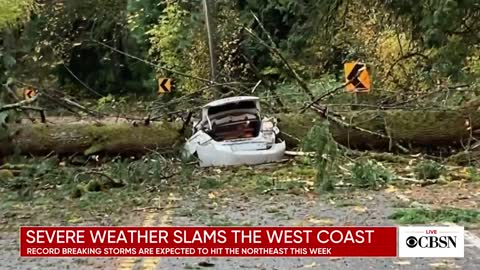 Severe weather in the West Coast as Northeast prepares for storm