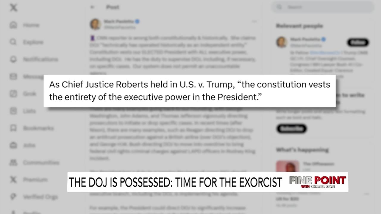 Fine Point - The DOJ Is Possessed: Time For The Exorcist - 11/12/24