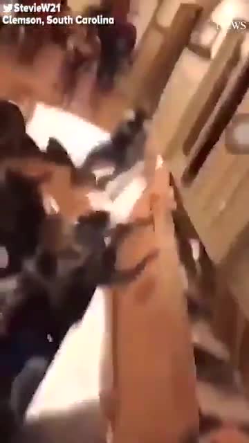 Terrifying video shows floor give way at college party near Clemson University