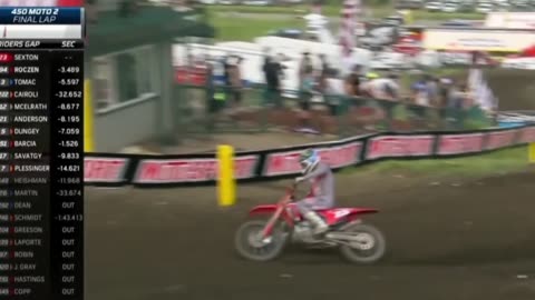 Last 3 laps Roczen and Tomac battle 2022 Motocross Thunder Valley moto2