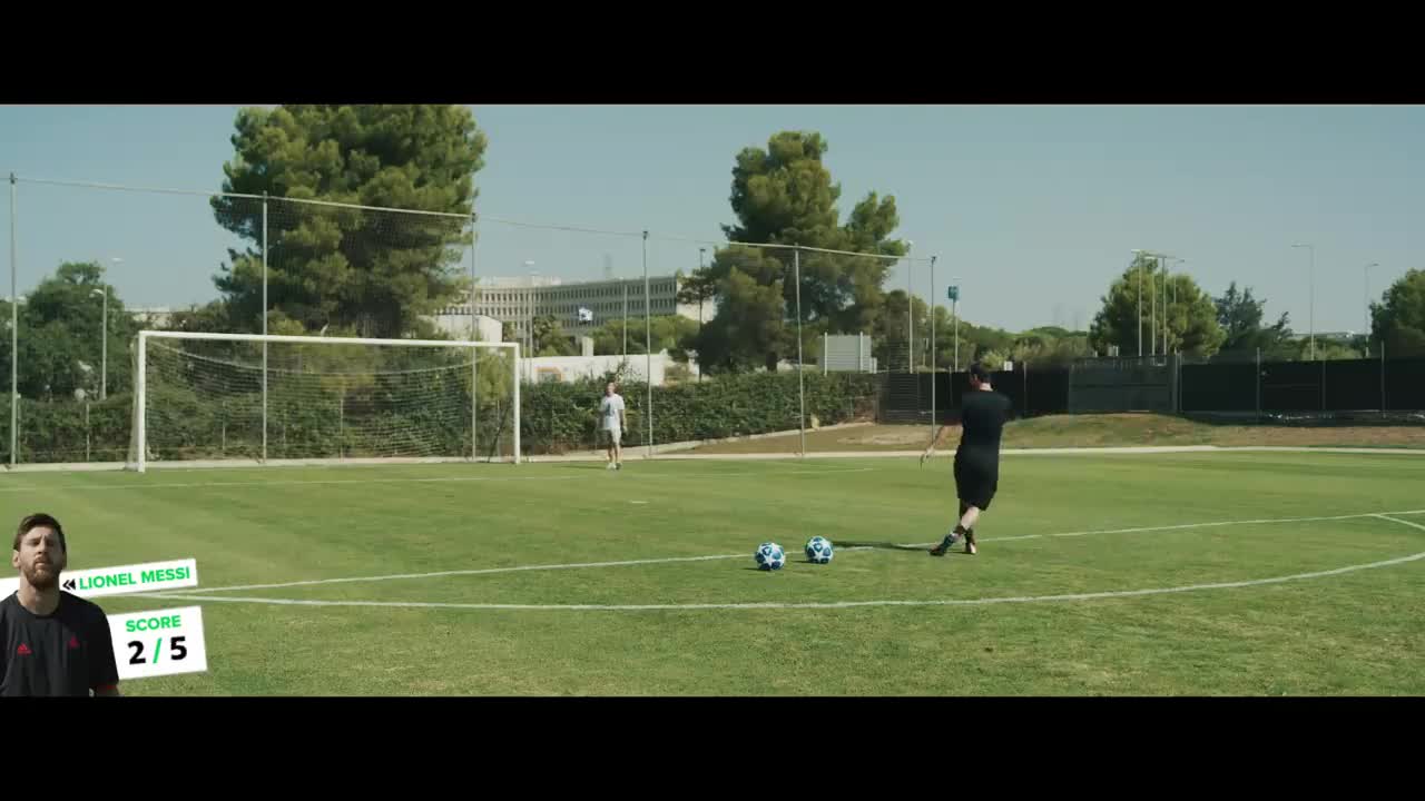 LEO MESSI crossbar challenge!