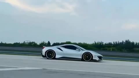 Roaring Ferrari 488 pista amazing supercar.