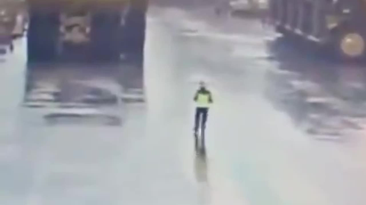 Security Guard Taking A Direct Lightening Bolt, Survives