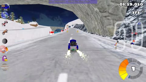 SuperTuxKart But Is A OldBlue Pick Up Truck