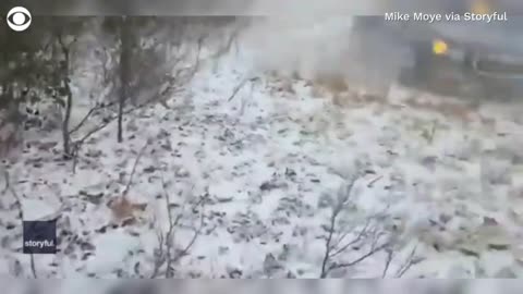 Video shows vehicles piling up on Pennsylvania highway