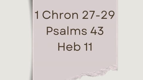 Greetings Family! Heres our Scripture Reading for today. God Bless!