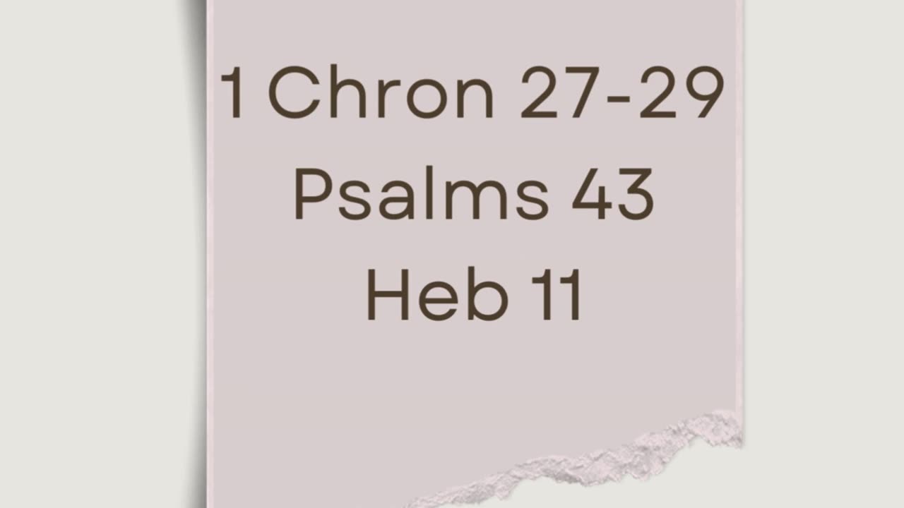 Greetings Family! Heres our Scripture Reading for today. God Bless!