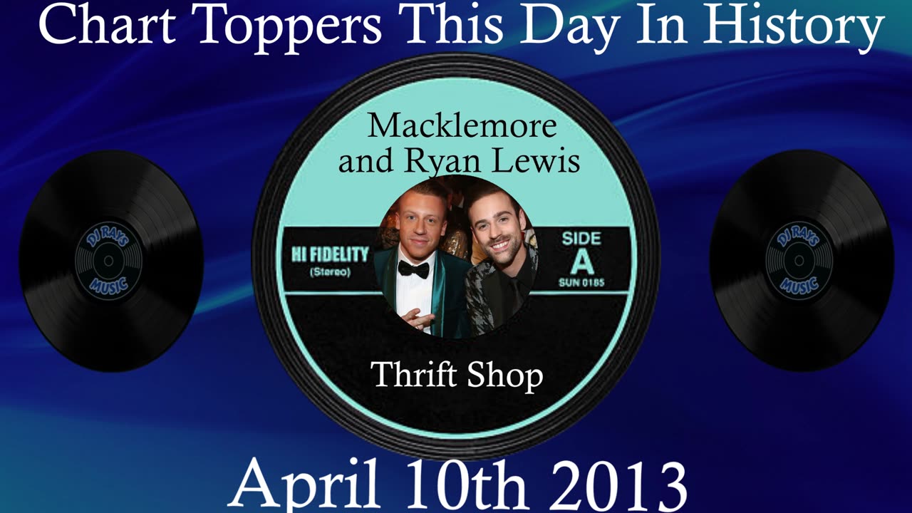 #1🎧 April 10th 2013, Thrift Shop by Macklemore and Ryan