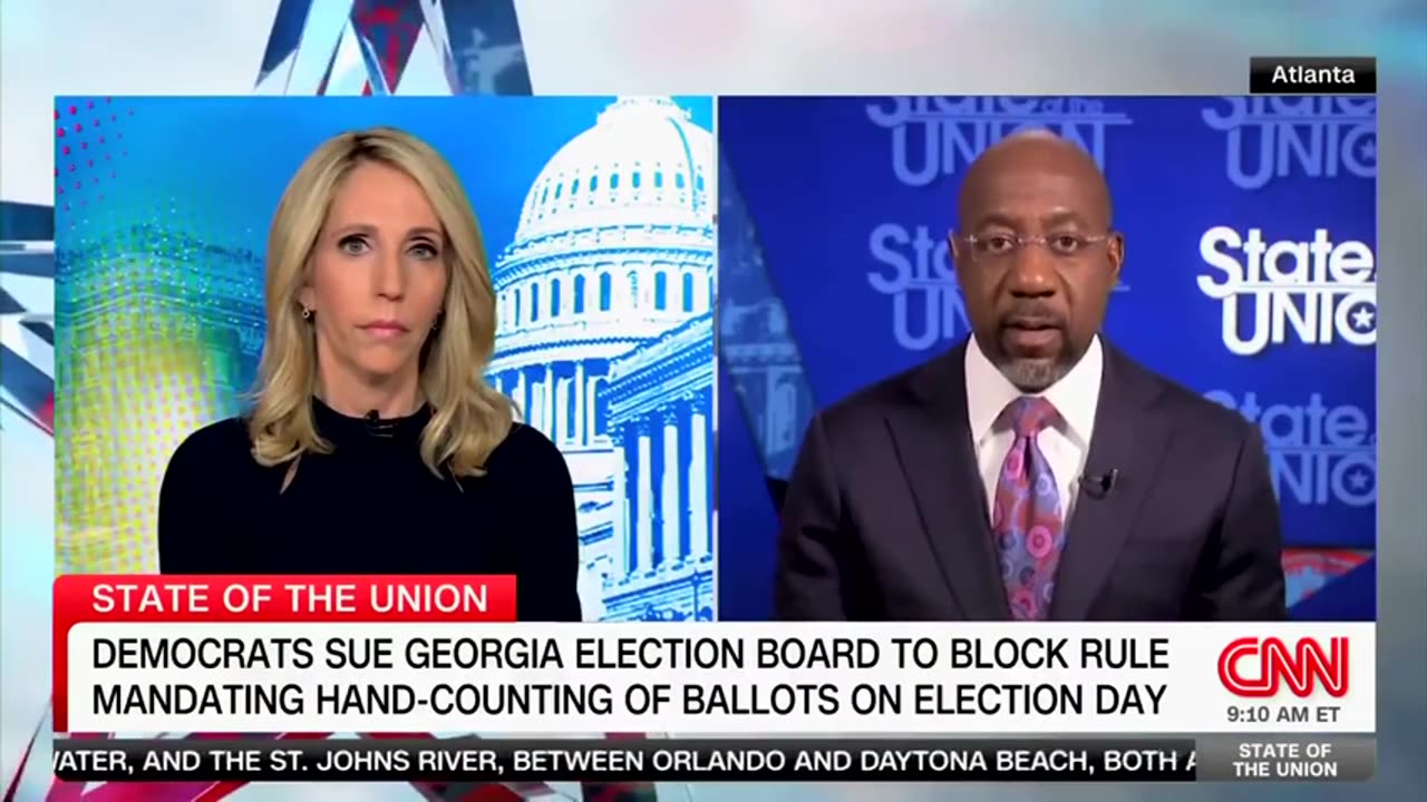 Sen. Raphael Warnock makes false claims that counting ballots by hand