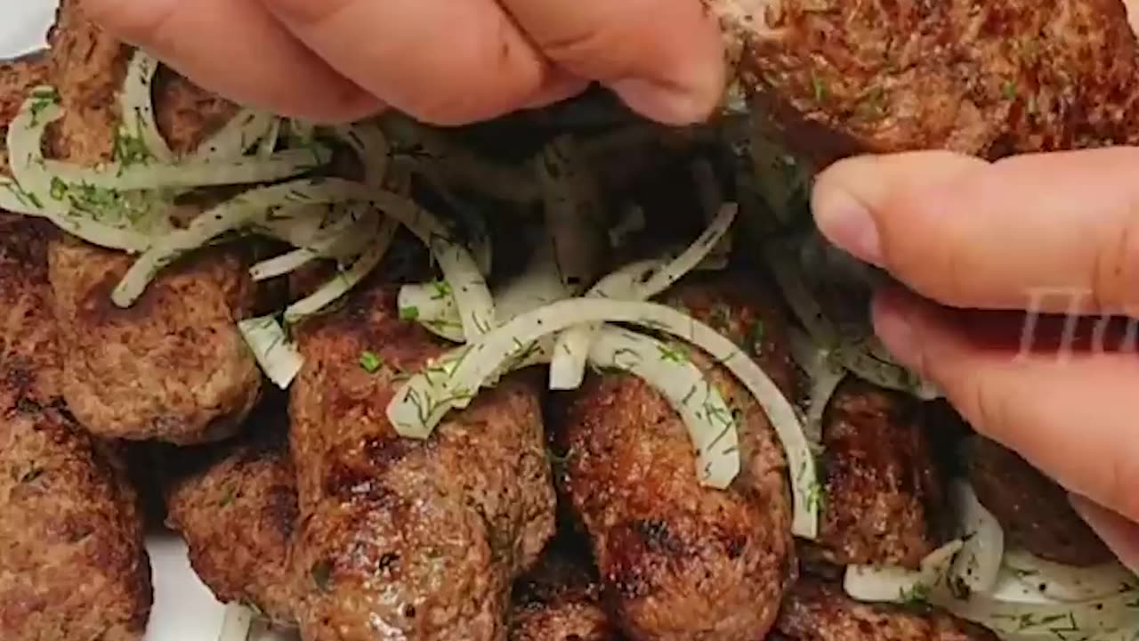 Instead of boring cutlets have a kebab with unique sauce! The guests will be delighted!