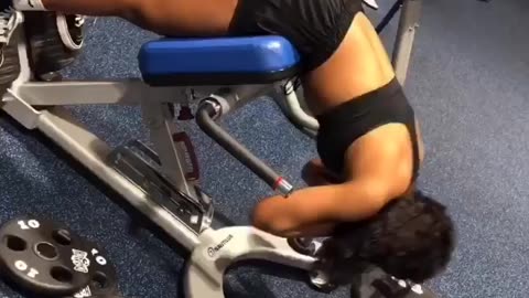 Female hard workout