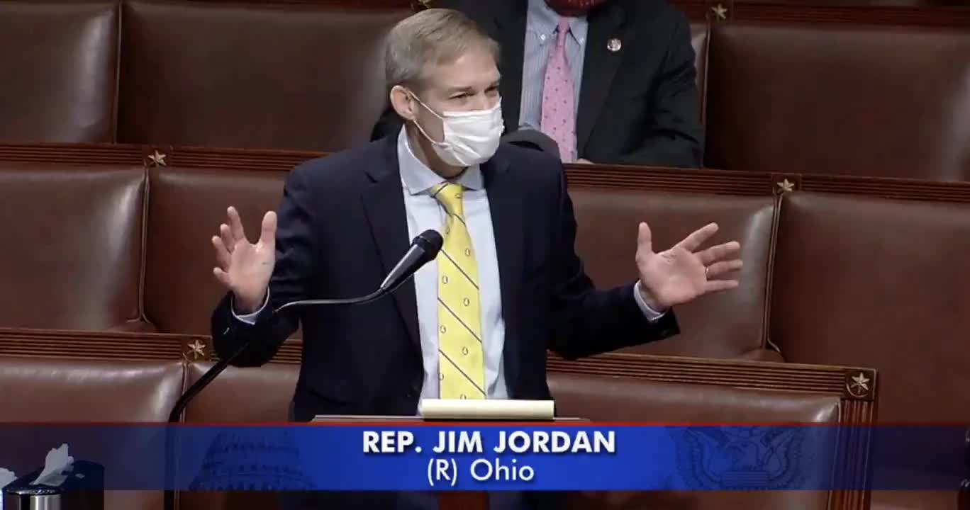 Rep. Jim Jordan Opposes Impeachment of President Trump (1/2) 1.13.2021