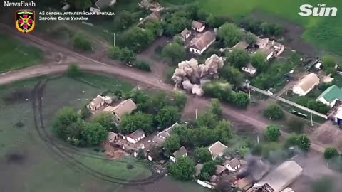 Ukrainian defenders blitz Russian units hiding in village