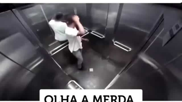 stomach ache in the elevator