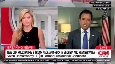 Vevik Torches CNN on Harris Flip-Flops