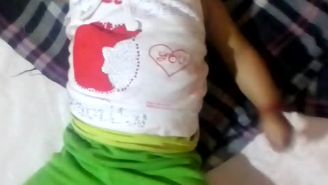 Cute baby smile video