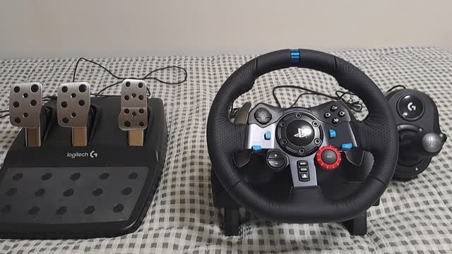 Racing controller on bed