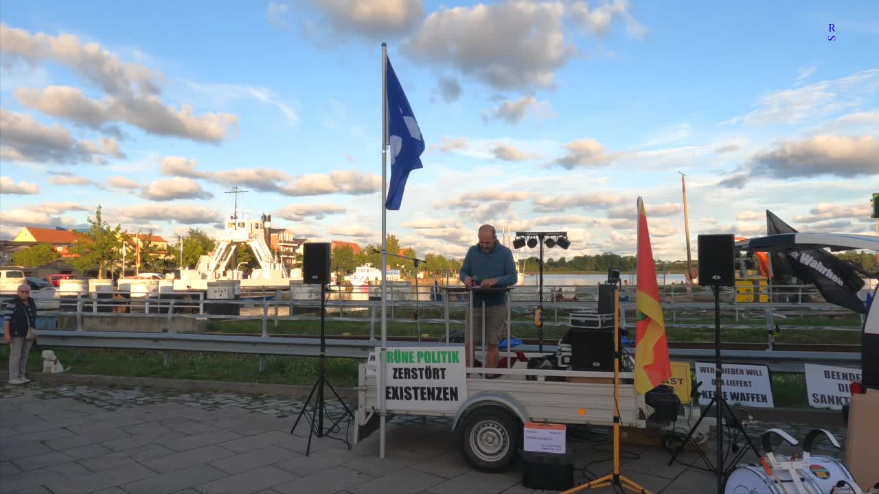 Wolgast - Eröffnung und Redebeitrag von Stefan 30-08-2022