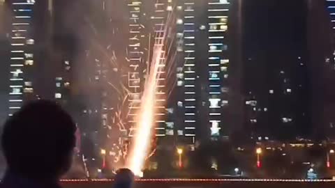 A beautiful fireworks show