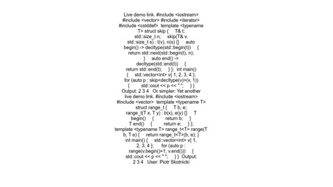 How can I skip the first iteration of range-based for loops
