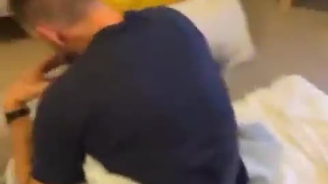 Woman and man in the room